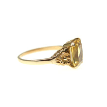 Load image into Gallery viewer, Vintage 9ct gold citrine set ring

