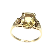 Load image into Gallery viewer, Vintage 9ct gold citrine set ring
