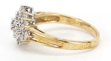 Load image into Gallery viewer, 9ct Gold Diamond Cluster Ring

