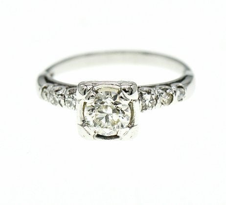 Art Deco circa 1930 Diamond solitaire ring