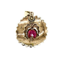 Load image into Gallery viewer, Victorian bohemian garnet pendant
