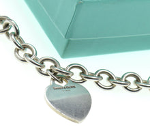 Load image into Gallery viewer, Vintage Authentic Tiffany &amp; Co Signature Heart Silver Necklace - Valentines gift, gift for her!
