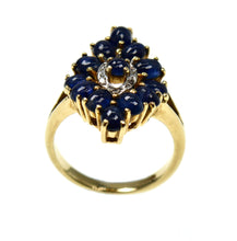 Load image into Gallery viewer, Stunning sapphire and diamond ring - gift for her, birthday present

