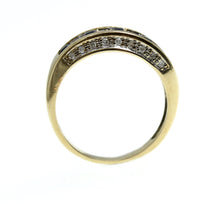 Load image into Gallery viewer, 9ct Gold Sapphire and Diamond Half Eternity Ring
