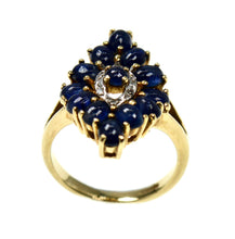 Load image into Gallery viewer, Stunning sapphire and diamond ring - gift for her, birthday present
