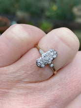 Load image into Gallery viewer, Art Deco 18ct gold diamond cluster ring
